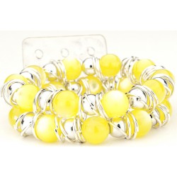 Gum Drops Yellow Corsage Bracelet