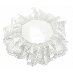 Lace Bouquet Frill - White (25cm Diameter)