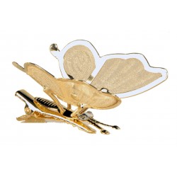 Wings Butterfly Clip - Gold (6 Per Pk, 4cm)