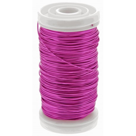 Metallic Wire - Hot Pink (0.5mm x 100g) 