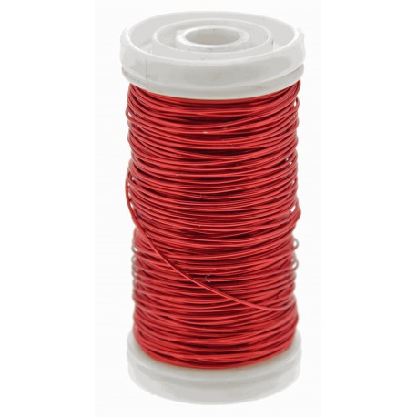 Metallic Wire - Red (0.5mm x 100g) 