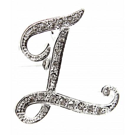 Monogram Letters Z - Silver (15cm pin)