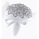 Fancy Brooch Bouquet Elegant - Silver