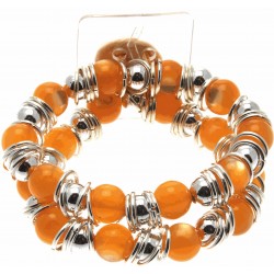 Gum Drop Orange Corsage Bracelet