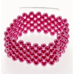 Narrow Classic Corsage Bracelet - Hot Pink
