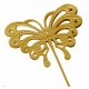 Butterfly Wand - Gold (9cm Diameter on 25cm Handle)