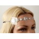 Luxurious Head Piece  - Cream and Silver