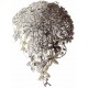 Tear Drop Brooch bouquet kit with Armature and 12 Brooches - Silver and Cream