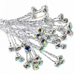 4mm Diamante Branch - Iridescent  (3bunches x 6 stems per bag)