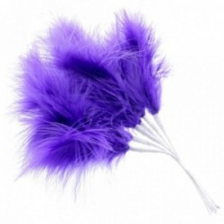 Fluffy Feathers - Purple (24cm Long, 6pcs per pk)