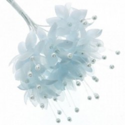 Pearled Baby's Breath - Pale Blue (6 bunches x 12 stems)