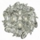 Buttons & Bows Chair Back Brooch - Silver (8.5cm Diameter)