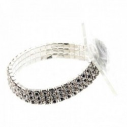 Princess Corsage Bracelet - Silver (2 bracelets per pk)