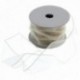 40mm Wired Edge Organza Ribbon - Cream (40mm x 20m)
