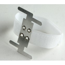 Hook & Loop Corsage Bracelet - White (6pcs per pk)