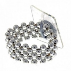 Little Lady Kids Corsage Bracelet - Silver (6cm Diameter, 2pcs per pk)