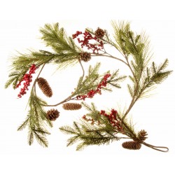 Pine Cone and Berry Garland - Natural (150cm long)