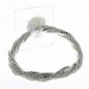Twist Corsage Bracelet - Silver