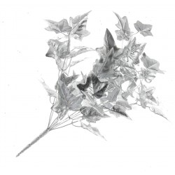 Metallic Ivy Bush - Silver
