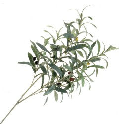Olive Spray with Olives -  Green (100cm long, 116 leaves)