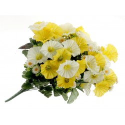 Morning Glory Bouquet - Yellow/White Mix (18 heads)