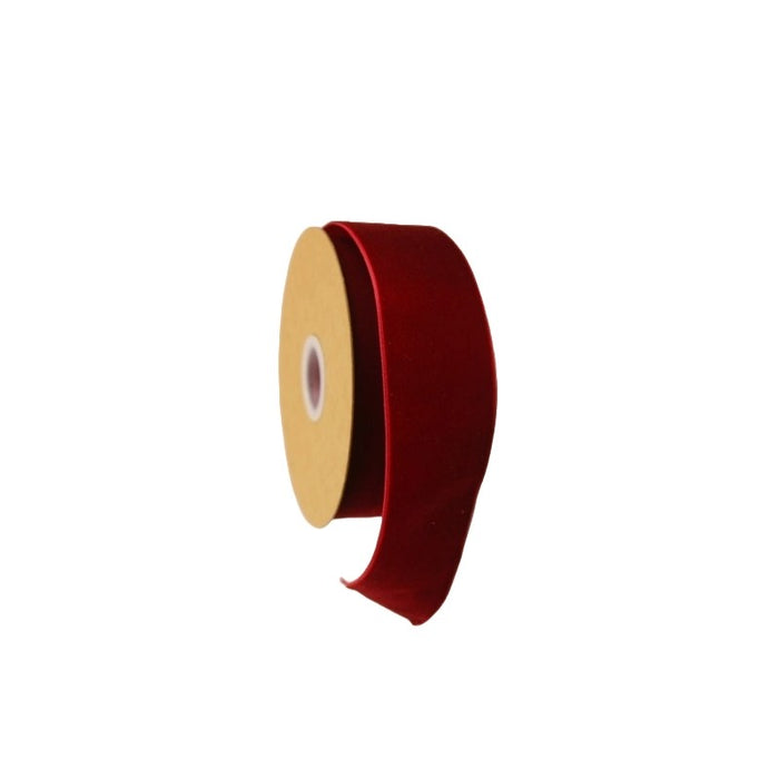 12mm Velvet Ribbon - Burgundy (12mm x 10m)