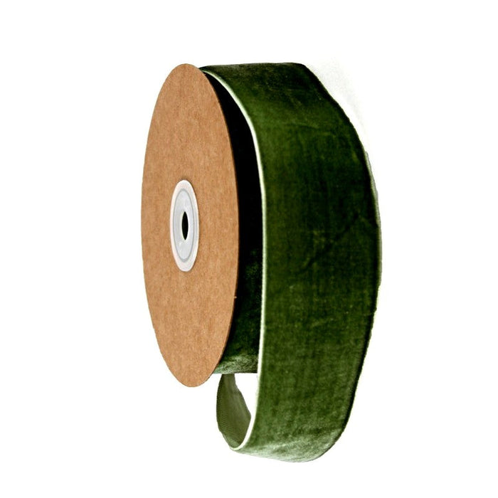 12mm Velvet Ribbon - Dark Green (12mm x 10m)