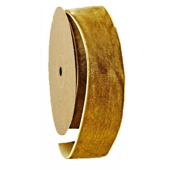 12mm Velvet Ribbon - Gold (12mm x 10m)