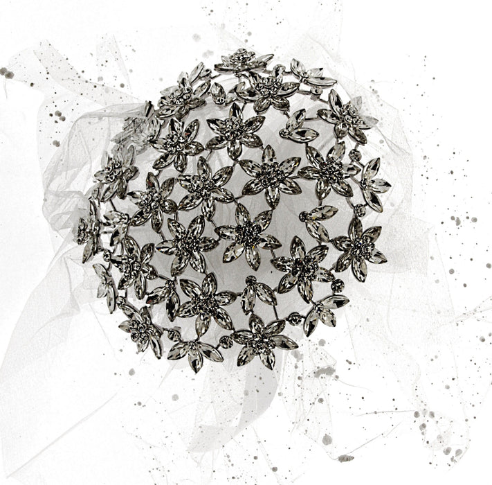 Fancy Brooch Bouquet Lovely - Silver
