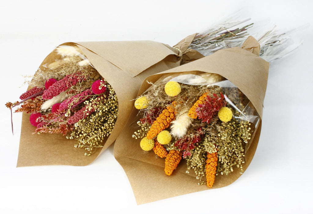 Dried Flower Bouquet (2 colour styles per box, 65cm long x 20cm diameter)