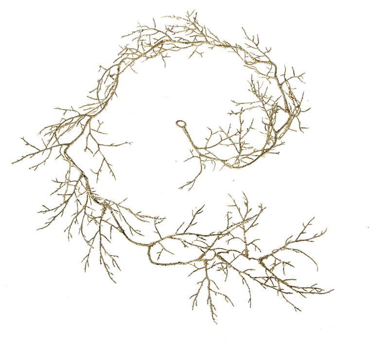 Glittered Twig Garland - Gold (130cm long)