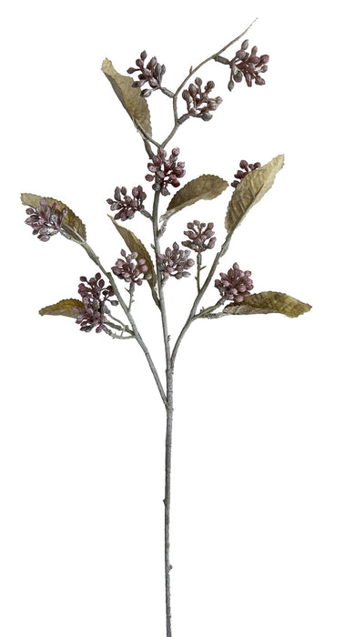 Artificial Berry Cluster - Green/Blue (48cm long)
