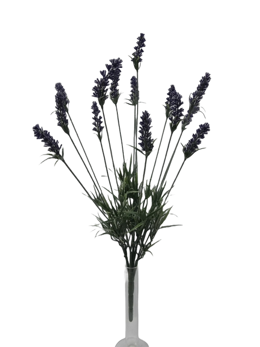 60cm Artificial Lavender Bush - Natural (15 stems)