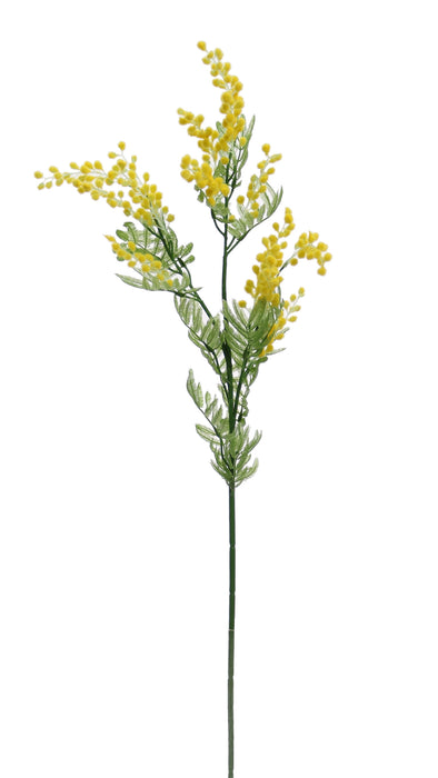 Artificial Mimosa Spray - Yellow/Green (85cm long)