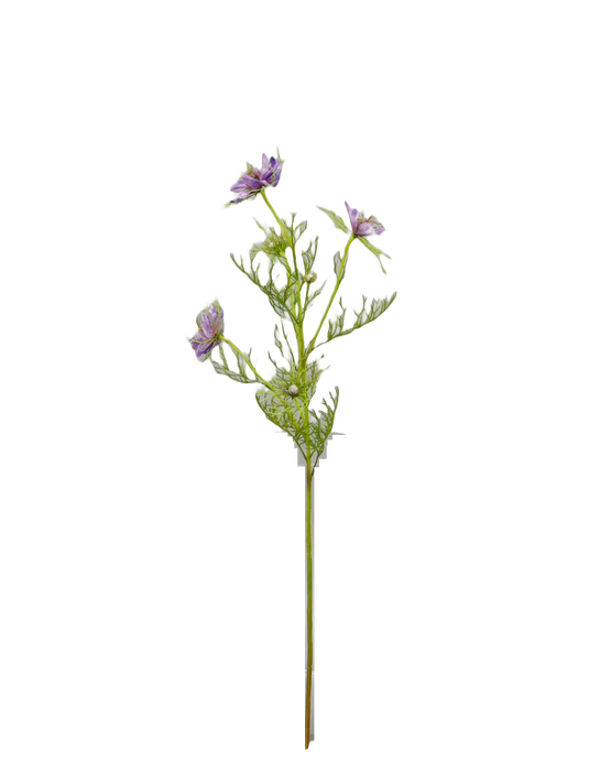 Artificial Nigella Spray - Purple (69cm long)