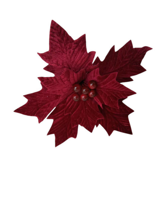 Artificial Poinsettia - Red (45cm long)