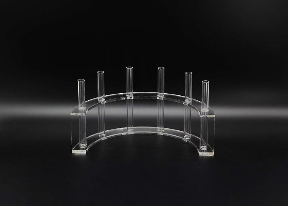 Circular Flower Display x 6 tubes - Clear (40x20x20cm)