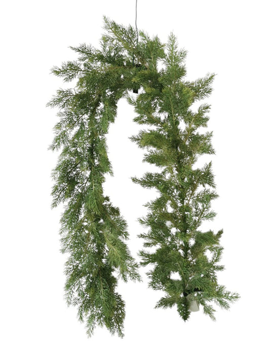 Artificial Cedar Garland - Green (182cm long)
