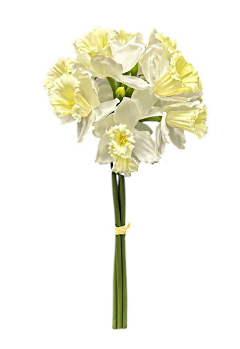 Daffodil Bunch - White/Ivory (9 heads, 39cm long)