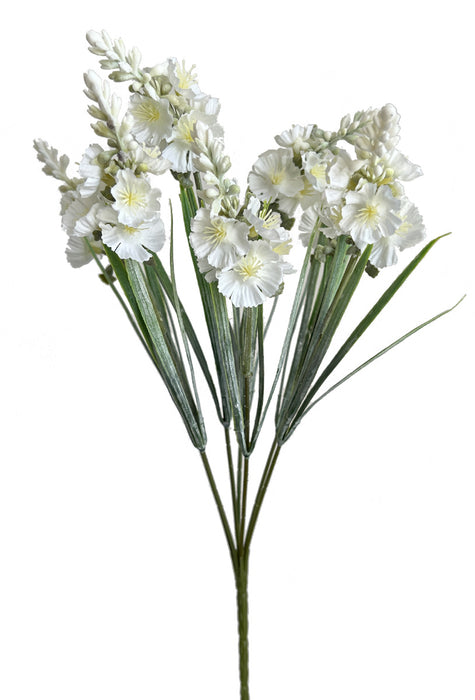 Mini Blossom Spike Bunch - Cream/Ivory (39cm long)