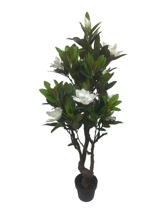 Artificial Magnolia Tree - White/Green (146cm long)