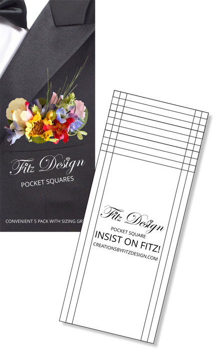 Pocket Squares - 5 Pack (8.75cm x 21.25cm)