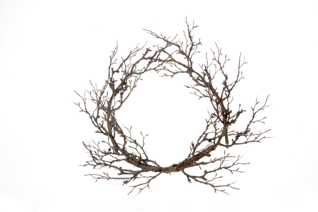 Artificial Twig Wreath - Natural (45cm diameter)