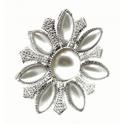Pearl Sunrise Brooch Pin - Large (5cm, 20cm pick)
