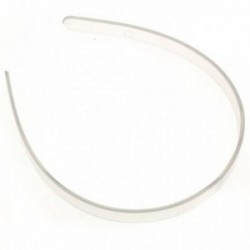 Plastic Headband - Clear (12cm Diameter, 12pcs per pk)