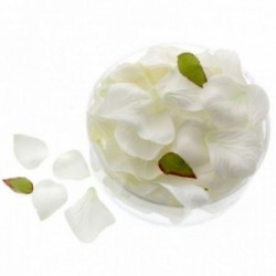 Rose Petals - White/Green (164pcs per pk)