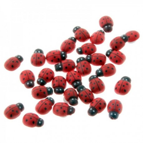 Ladybird Stickers - Red (2cm Diameter, 25pcs per pk)