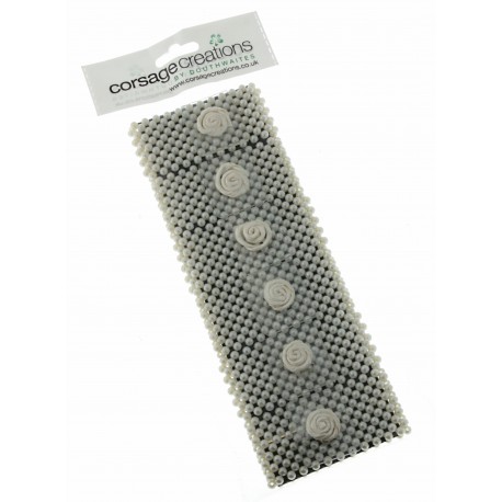 Classic Corsage Bracelet - Cream (6pcs per pk)