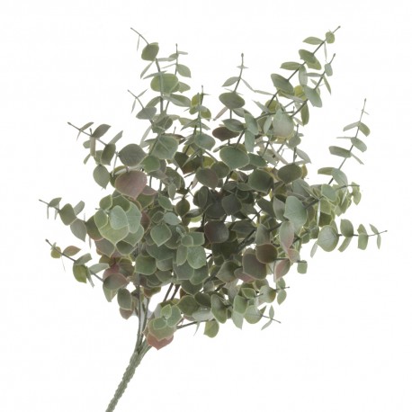 48cm Plastic Eucalyptus Bush - Green