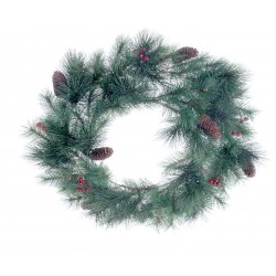 New York Evergreen Wreath - Green (100 tips, 60cm diameter)